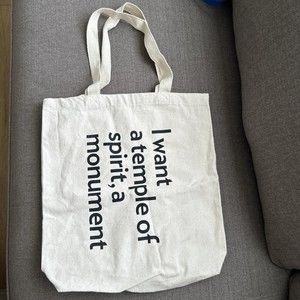 Guggenheim Frank Lloyd Wright Tote Bag Canvas TEMPLE OF SPIRIT